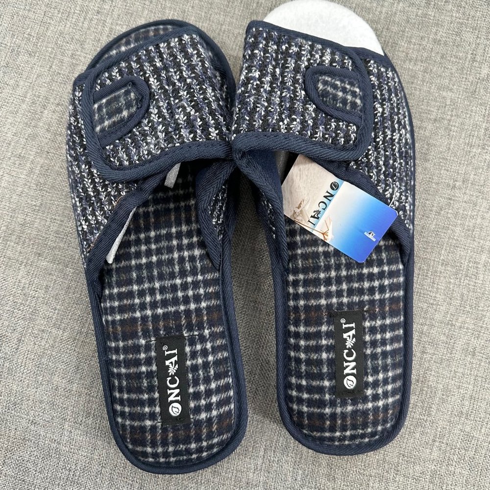 NEW Mens‎ ONCAI SLIPPERS SANDALS MEMORY FOAM ARCH SUPPORT SLIP ON Size 11 USA